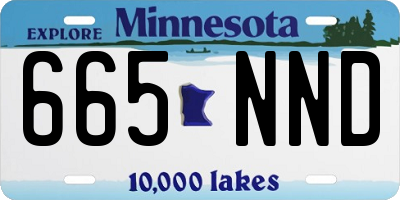 MN license plate 665NND