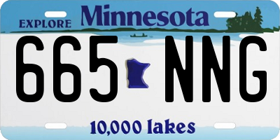 MN license plate 665NNG