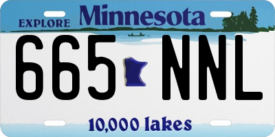 MN license plate 665NNL