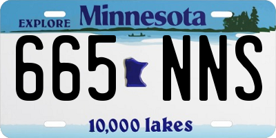 MN license plate 665NNS