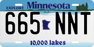 MN license plate 665NNT