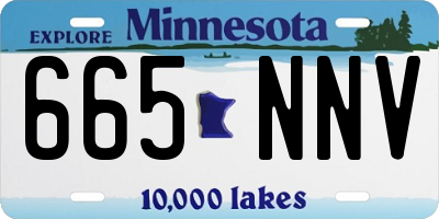 MN license plate 665NNV