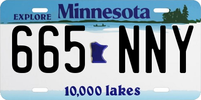 MN license plate 665NNY