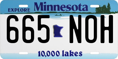MN license plate 665NOH