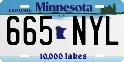 MN license plate 665NYL