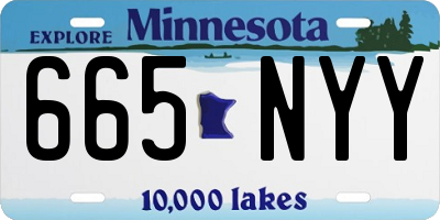 MN license plate 665NYY