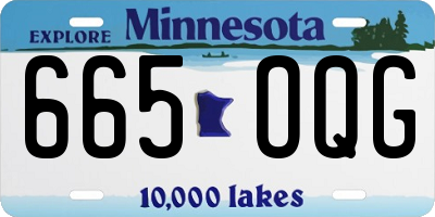 MN license plate 665OQG