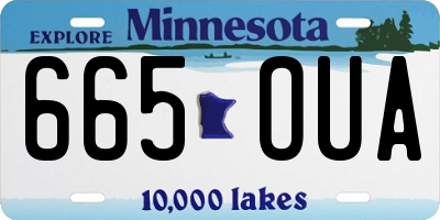 MN license plate 665OUA