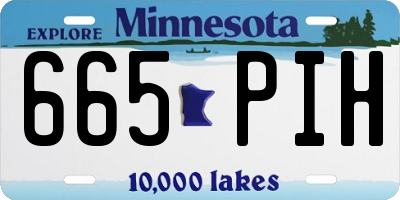 MN license plate 665PIH