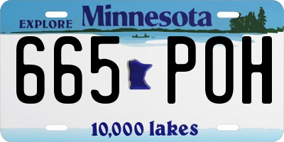MN license plate 665POH