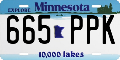 MN license plate 665PPK