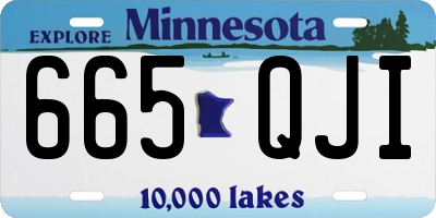 MN license plate 665QJI