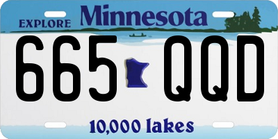 MN license plate 665QQD