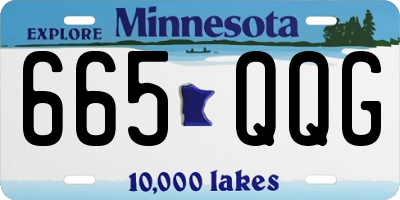MN license plate 665QQG