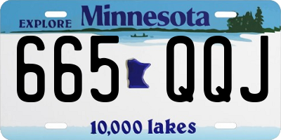 MN license plate 665QQJ