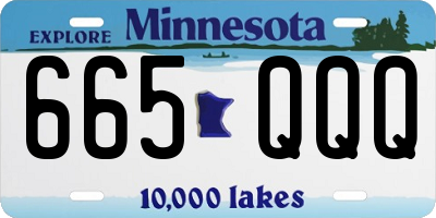 MN license plate 665QQQ