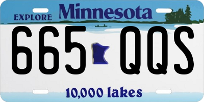 MN license plate 665QQS