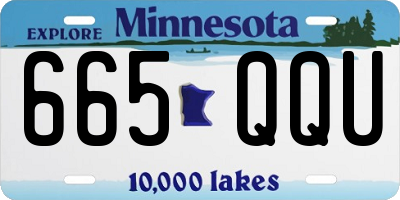 MN license plate 665QQU