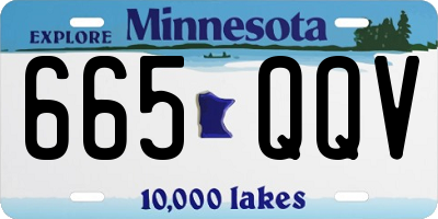 MN license plate 665QQV