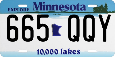 MN license plate 665QQY