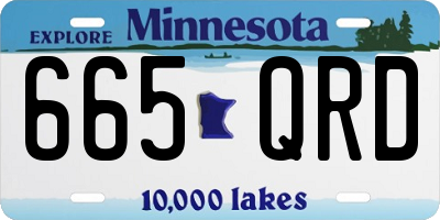 MN license plate 665QRD
