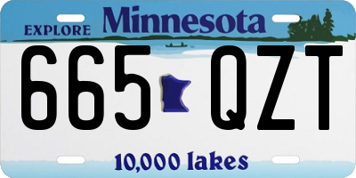 MN license plate 665QZT