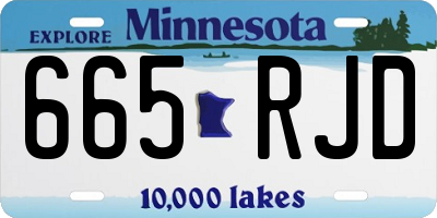 MN license plate 665RJD