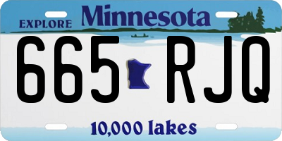 MN license plate 665RJQ