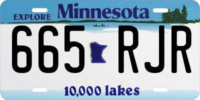 MN license plate 665RJR