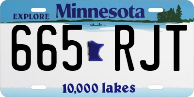 MN license plate 665RJT