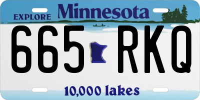 MN license plate 665RKQ