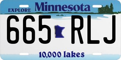 MN license plate 665RLJ