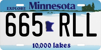 MN license plate 665RLL
