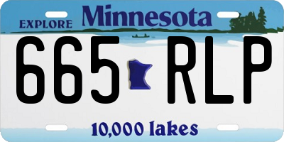 MN license plate 665RLP