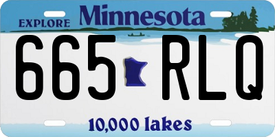 MN license plate 665RLQ