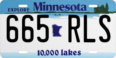 MN license plate 665RLS