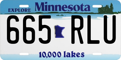 MN license plate 665RLU