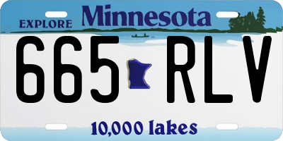 MN license plate 665RLV