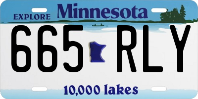 MN license plate 665RLY