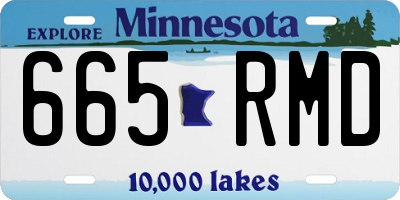 MN license plate 665RMD