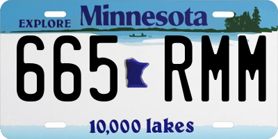 MN license plate 665RMM