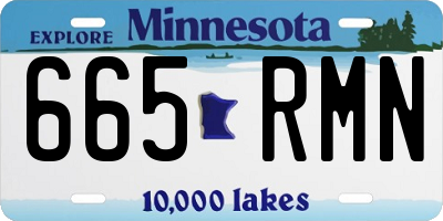 MN license plate 665RMN