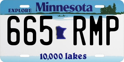 MN license plate 665RMP