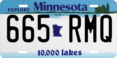 MN license plate 665RMQ