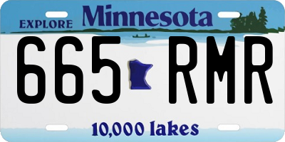 MN license plate 665RMR