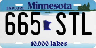 MN license plate 665STL
