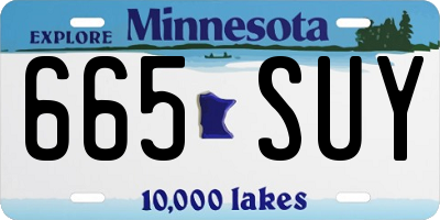 MN license plate 665SUY