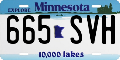 MN license plate 665SVH
