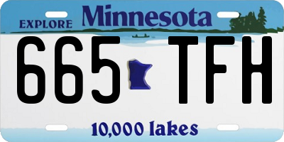 MN license plate 665TFH