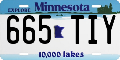 MN license plate 665TIY